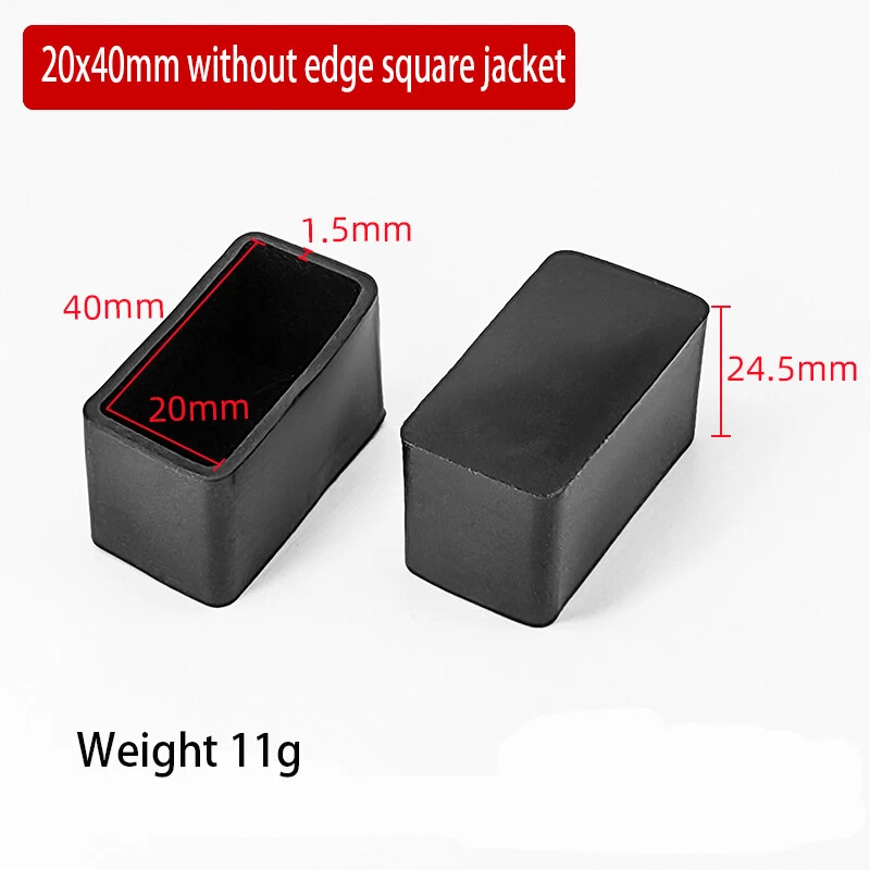 Oval Square Furniture Table Chair Leg End Caps Covers Floor Feet Protectors Pad, view 29