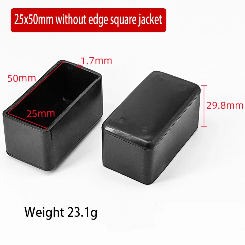 Oval Square Furniture Table Chair Leg End Caps Covers Floor Feet Protectors Pad, view 31