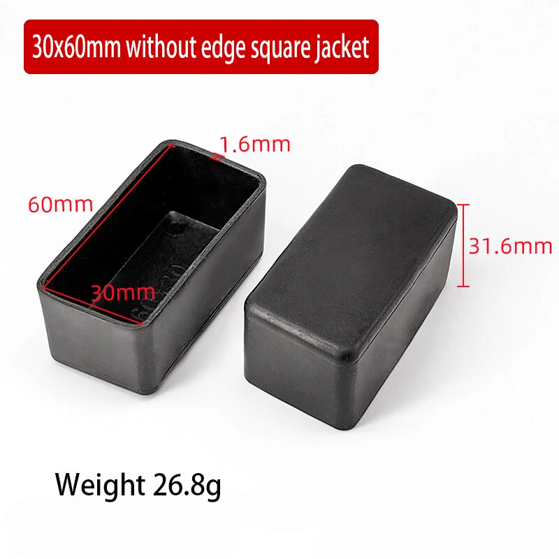 Oval Square Furniture Table Chair Leg End Caps Covers Floor Feet Protectors Pad, view 32