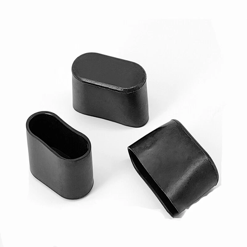 Oval Square Furniture Table Chair Leg End Caps Covers Floor Feet Protectors Pad, view 5