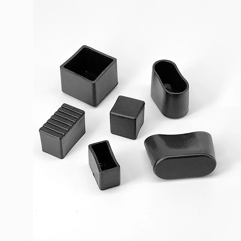Oval Square Furniture Table Chair Leg End Caps Covers Floor Feet Protectors Pad, view 6