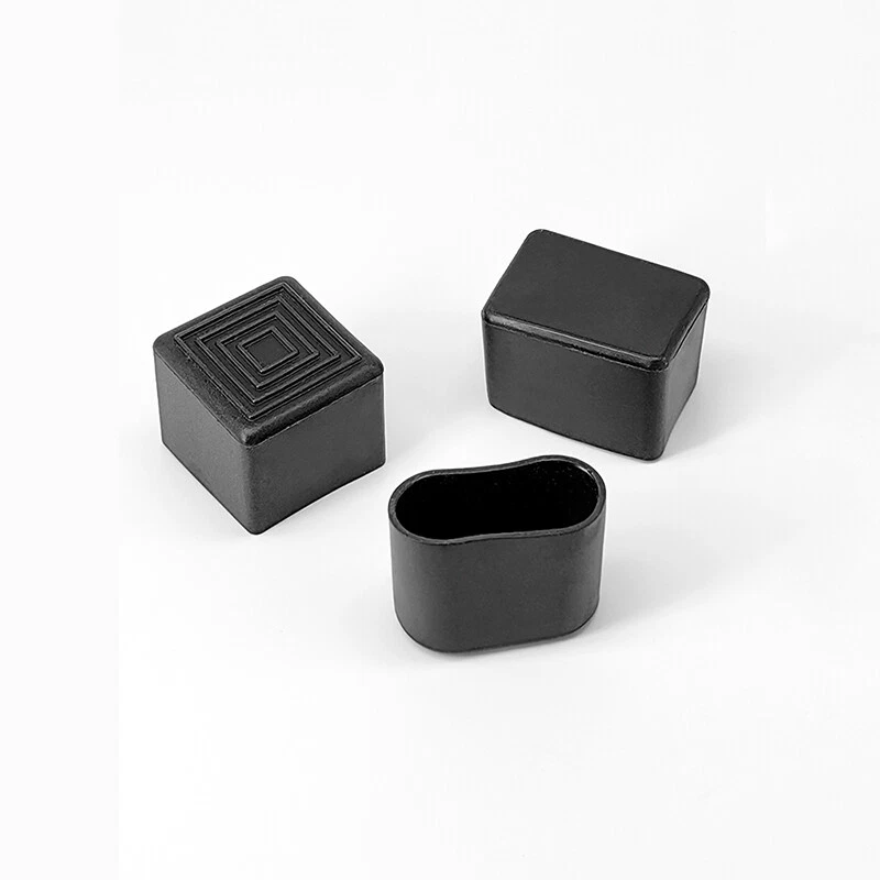 Oval Square Furniture Table Chair Leg End Caps Covers Floor Feet Protectors Pad, view 7