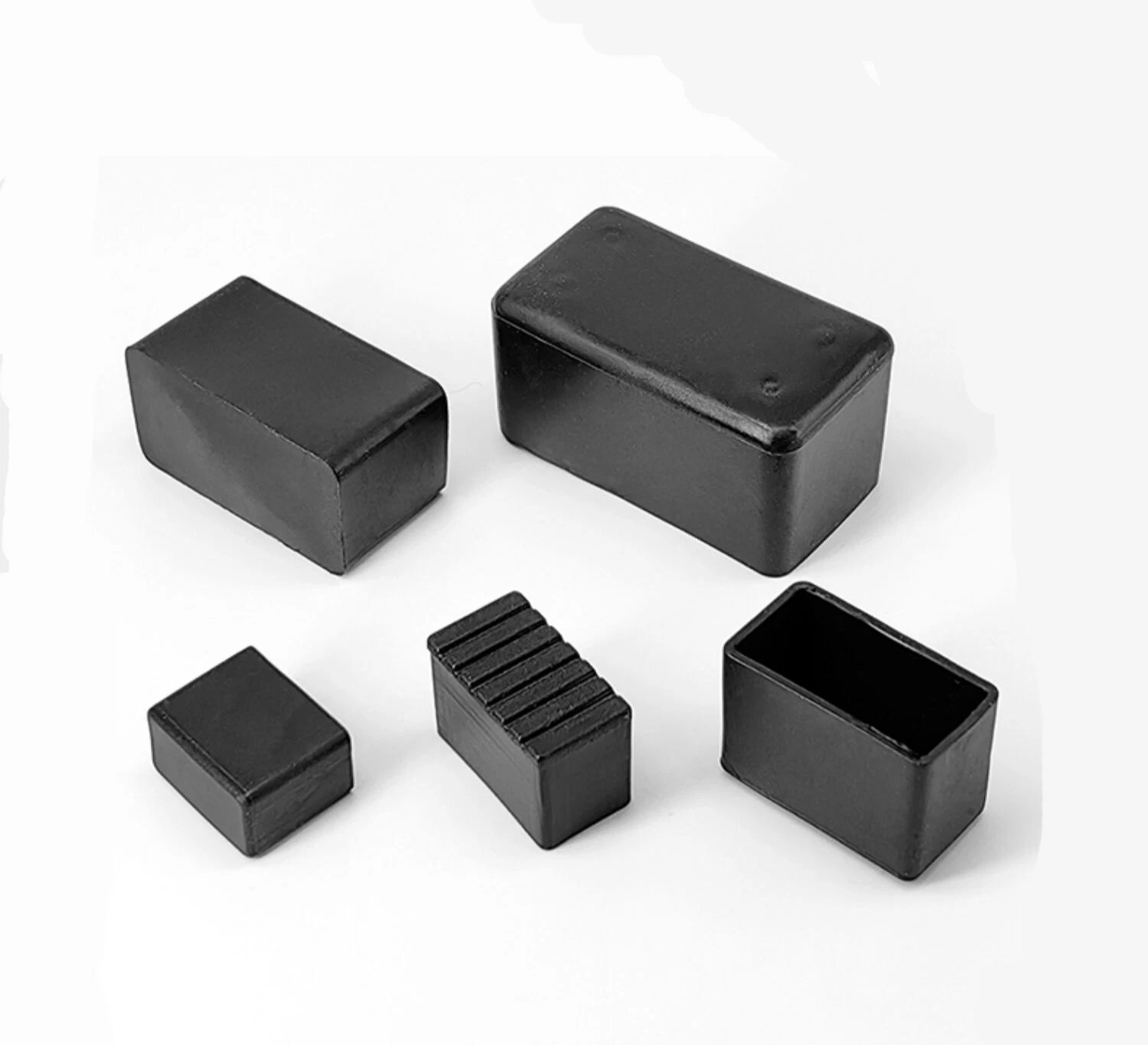 Oval Square Furniture Table Chair Leg End Caps Covers Floor Feet Protectors Pad, view 9