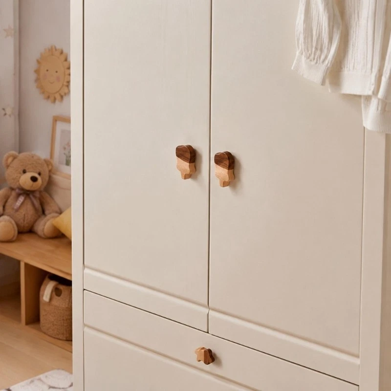 Kids Room Furniture Knob with Natural Decorative Accent for Wardrobes Room, view 3