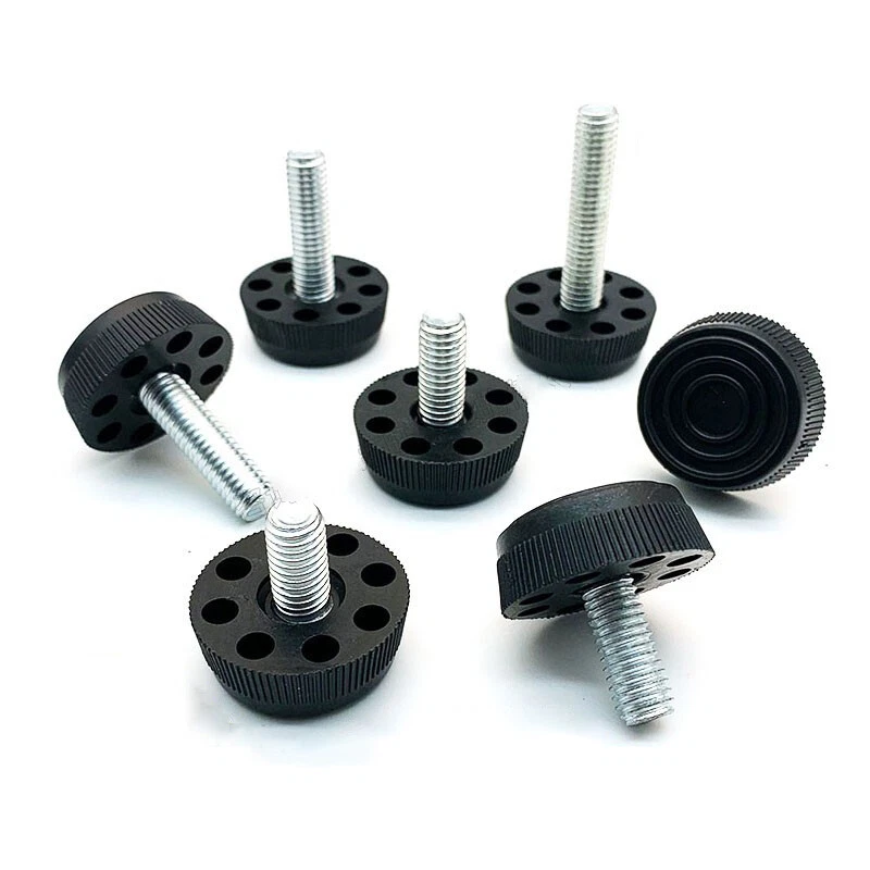 M8 Metric Thread Adjustable Table Feet - Fixed Threaded Furniture Feet Dia 30mm