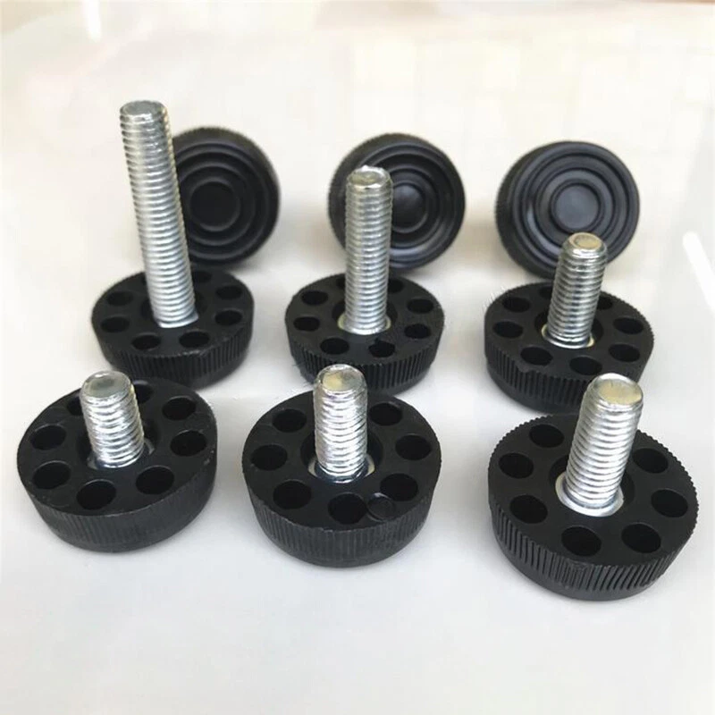 M8 Metric Thread Adjustable Table Feet - Fixed Threaded Furniture Feet Dia 30mm, view 3