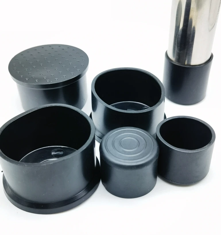 Square Rubber Furniture Foot Table Chair Leg End Caps Covers Floor Protector PVC, view 10