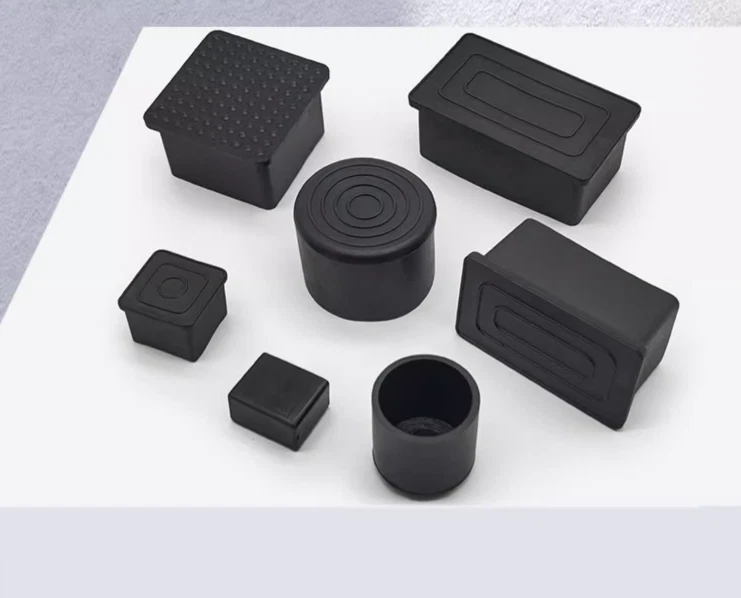 Square Rubber Furniture Foot Table Chair Leg End Caps Covers Floor Protector PVC, view 13