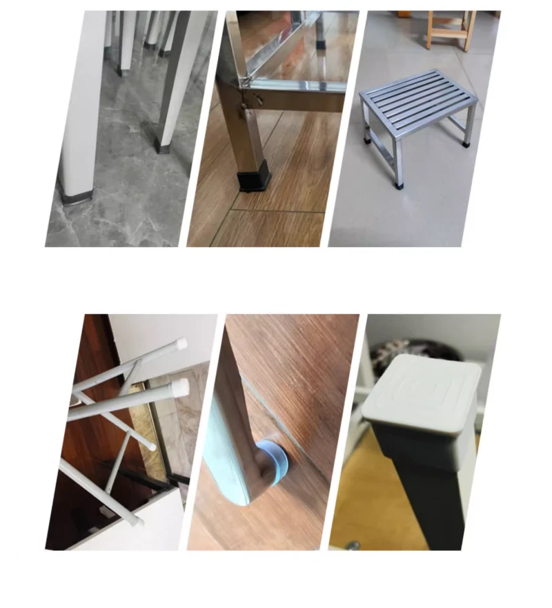Square Rubber Furniture Foot Table Chair Leg End Caps Covers Floor Protector PVC, view 14