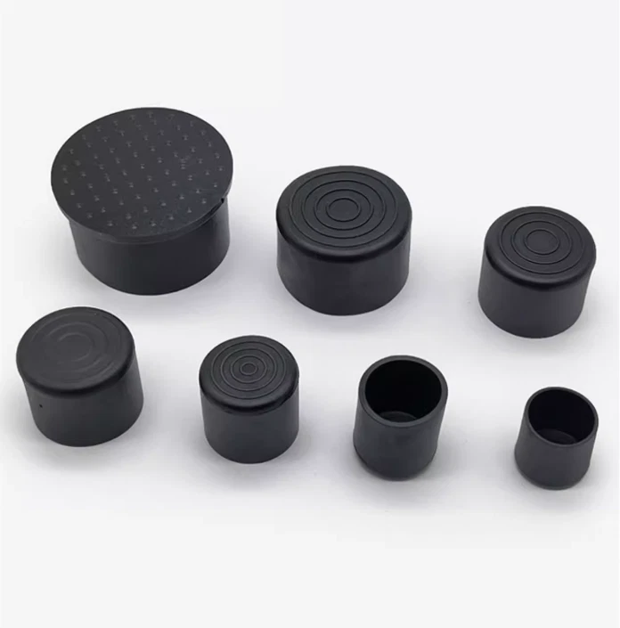 Square Rubber Furniture Foot Table Chair Leg End Caps Covers Floor Protector PVC, view 5