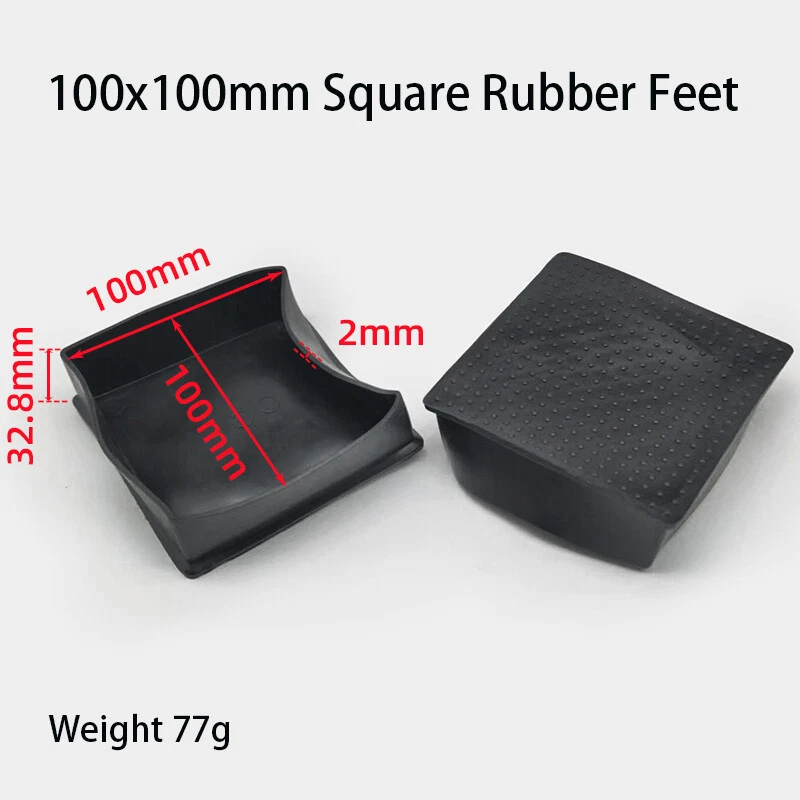 Square Rubber Furniture Foot Table Chair Leg End Caps Covers Floor Protector PVC, view 51