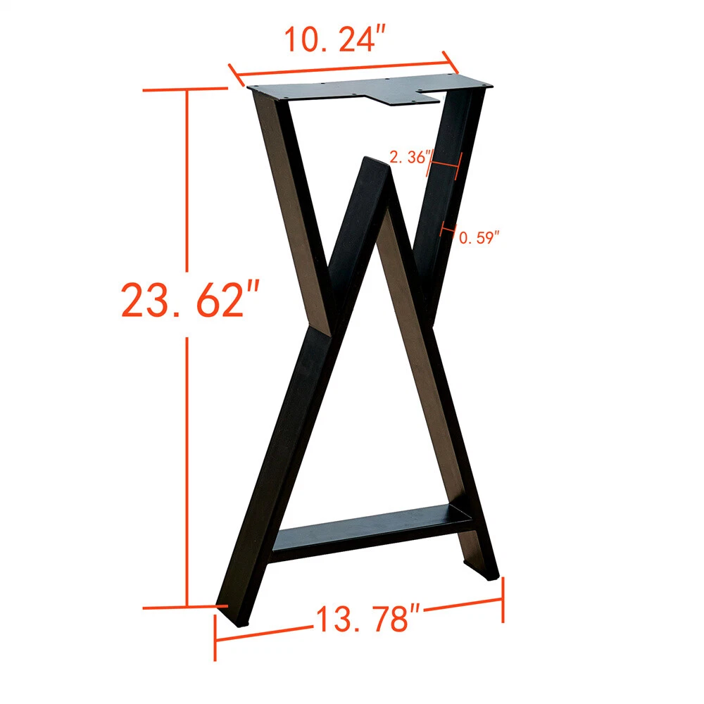 Set of 2 DIY Table Desk Bench Legs Coffee Metal Iron DIY Furniture Legs 16"-32", view 21
