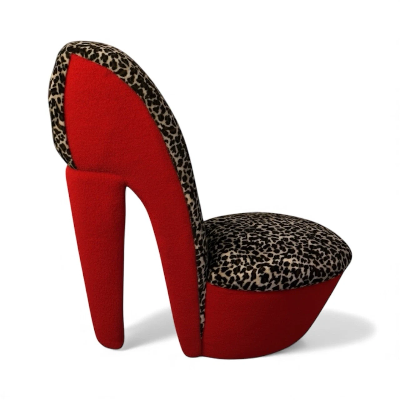 High Heel Chair Y2K | Leopard Print Stiletto Accent Chair | Statement Furniture, view 12