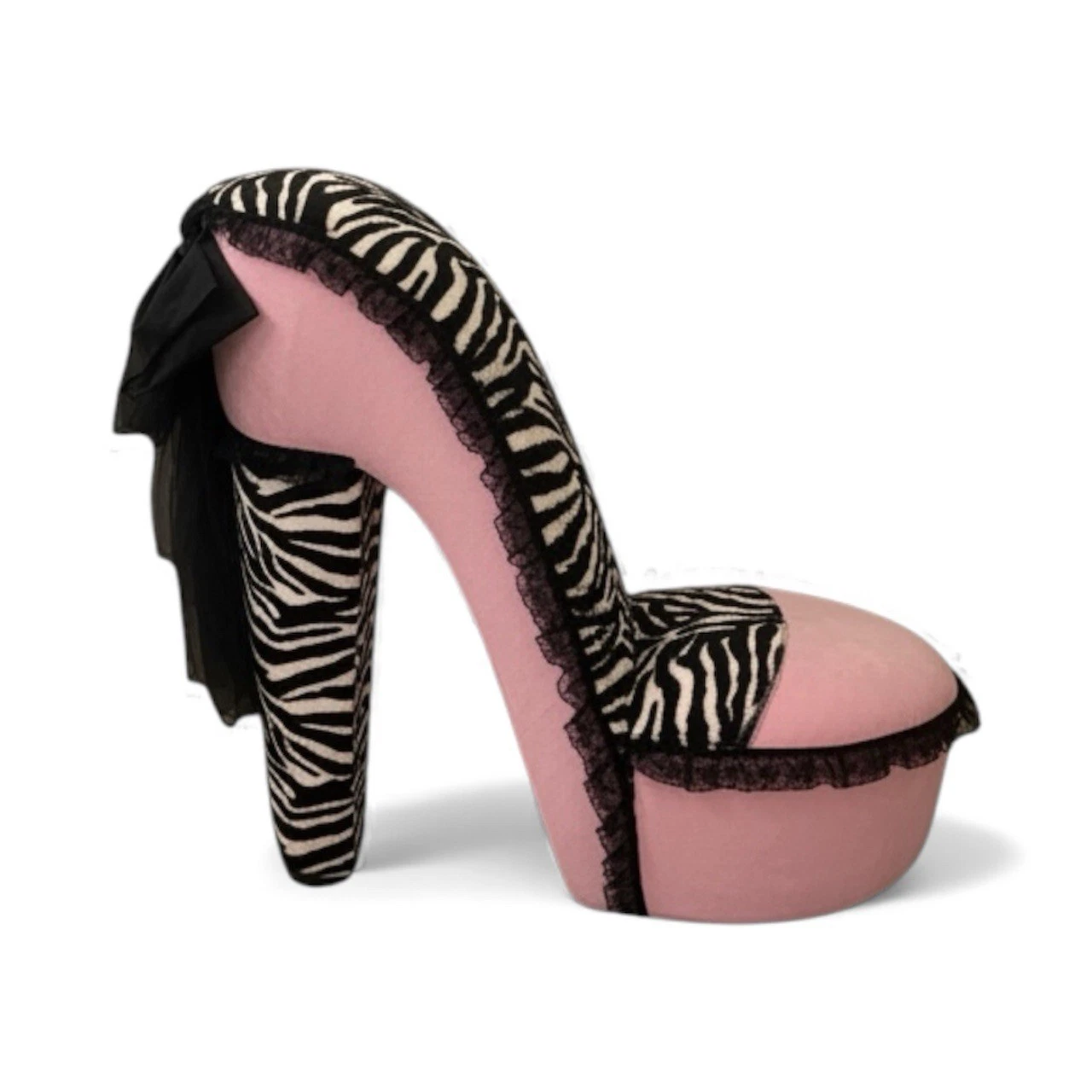 High Heel Chair Y2K | Leopard Print Stiletto Accent Chair | Statement Furniture, view 14