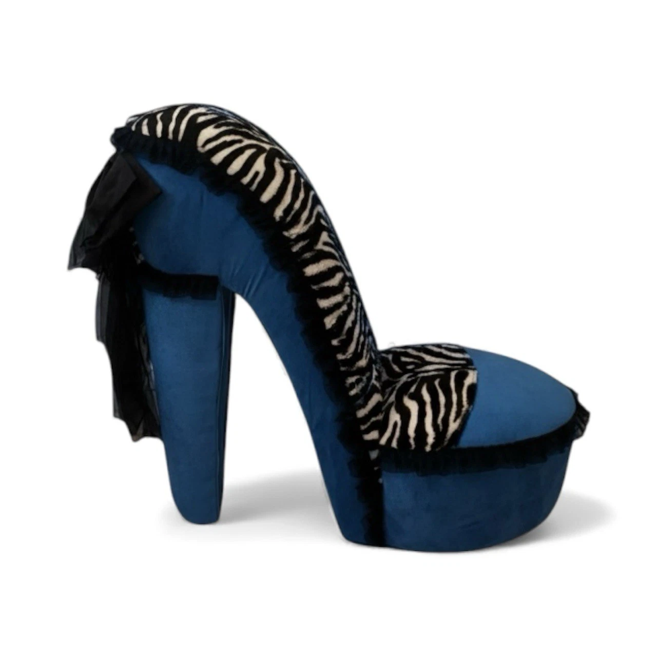 High Heel Chair Y2K | Leopard Print Stiletto Accent Chair | Statement Furniture, view 15