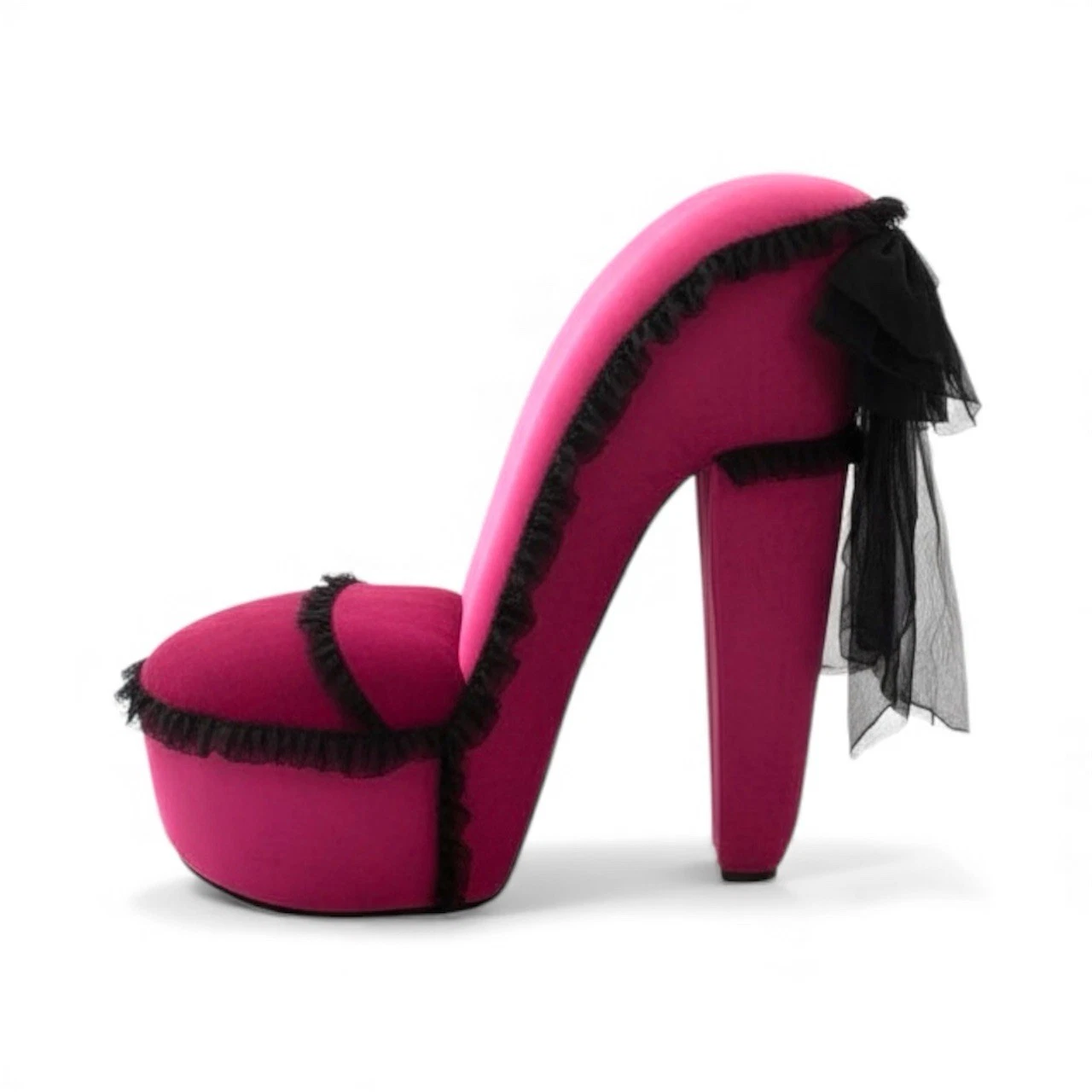 High Heel Chair Y2K | Leopard Print Stiletto Accent Chair | Statement Furniture, view 16
