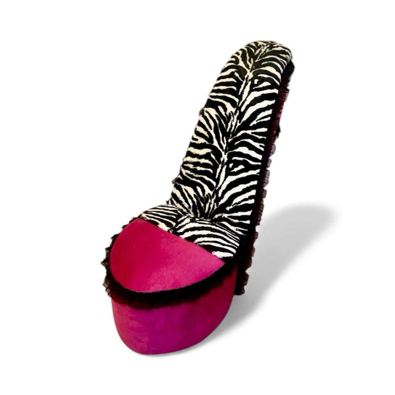 High Heel Chair Y2K | Leopard Print Stiletto Accent Chair | Statement Furniture, view 17