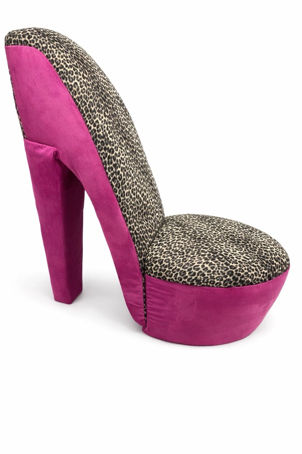 High Heel Chair Y2K | Leopard Print Stiletto Accent Chair | Statement Furniture, view 4