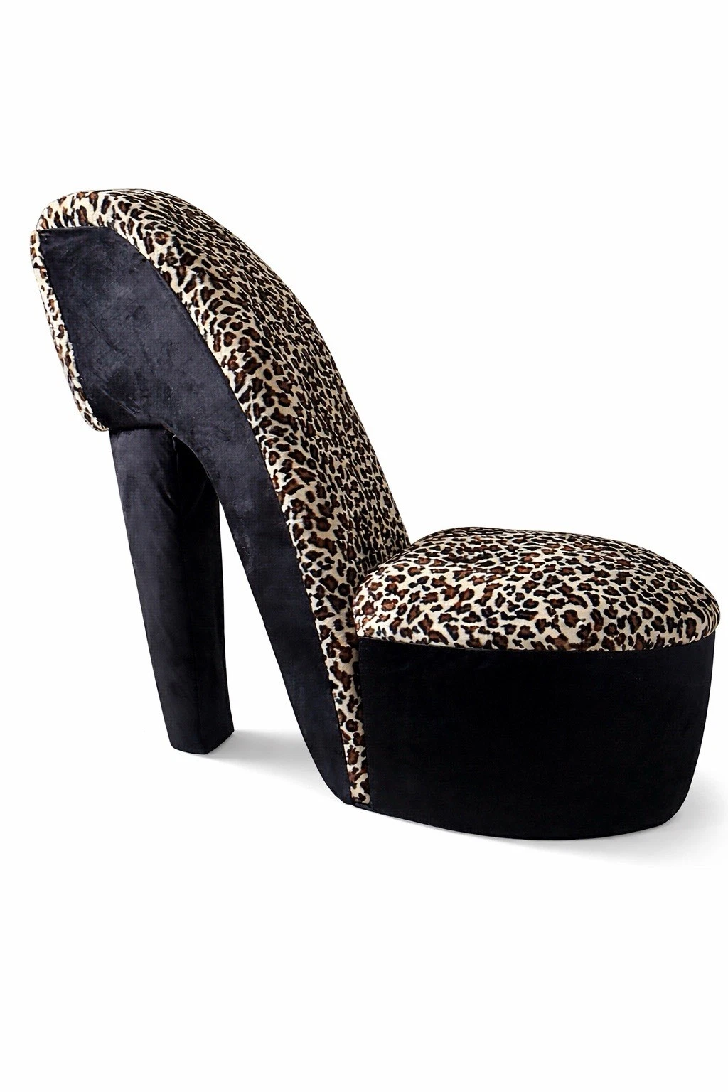 High Heel Chair Y2K | Leopard Print Stiletto Accent Chair | Statement Furniture, view 7