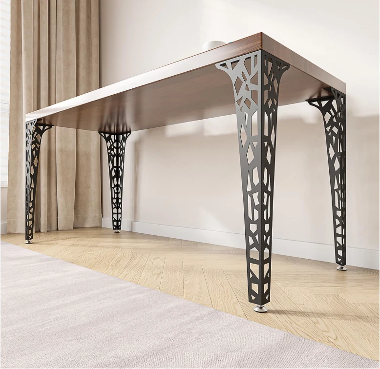 Metal HairpinTable Legs Set of 4–Industrial Dining Furniture Legs, Heavy-Duty..., view 6