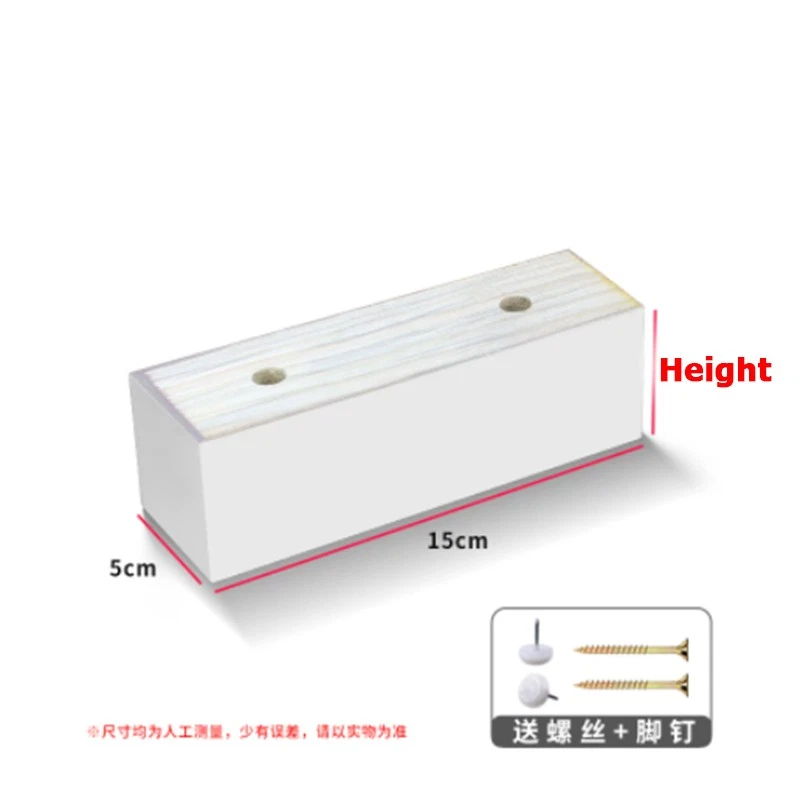 30mm-100mm Solid Wood Sofa Furniture Legs Pads Sofa Couch Cabinet Feet w/Screw, view 11