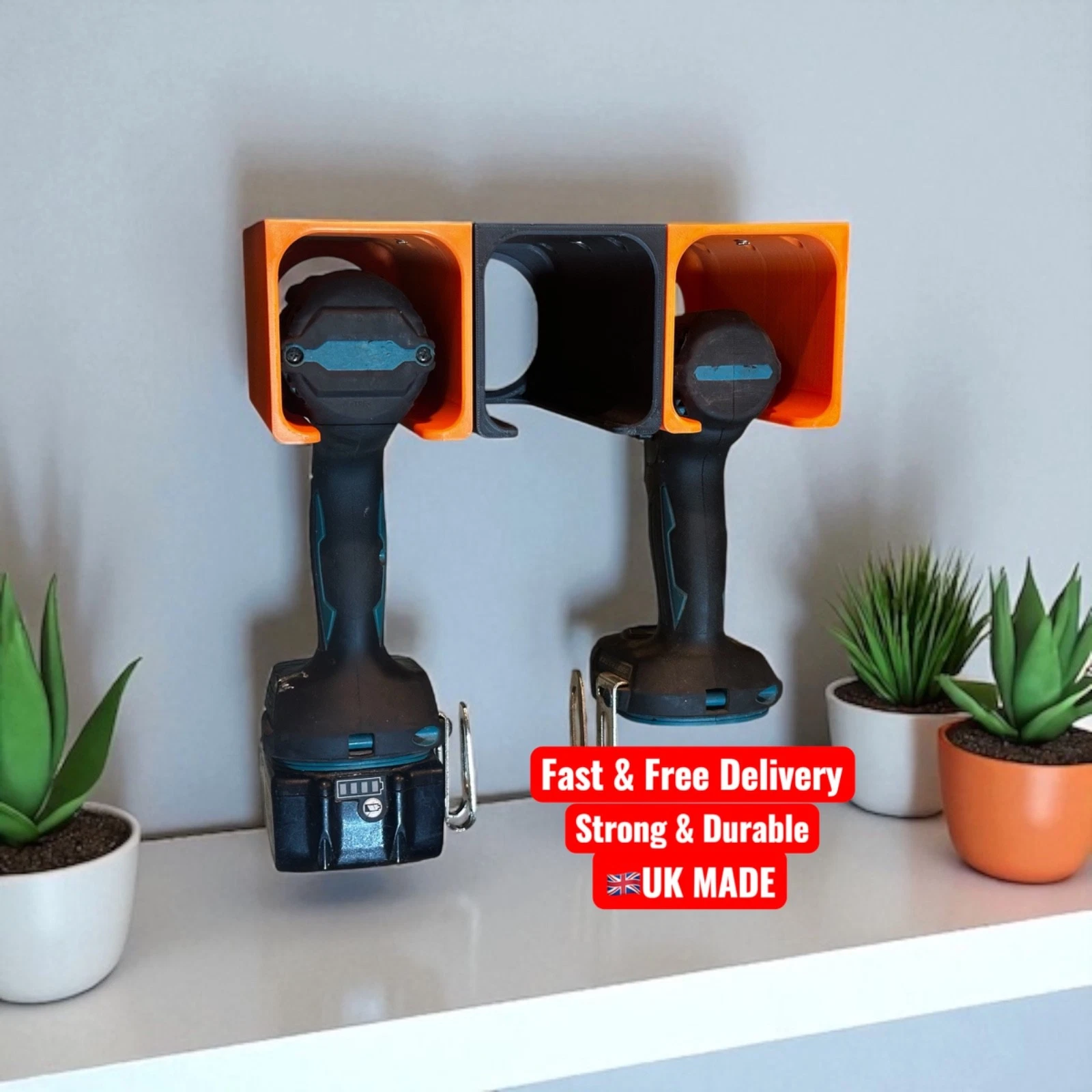 Universal Cordless Drill Driver Holder Mount Milwaukee, Makita, DeWalt, Ryobi, view 7