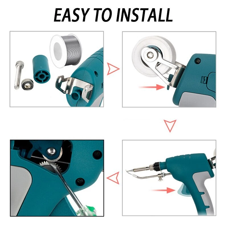 Soldering Iron Gun Welding Tool Digital Display for Milwaukee 18V Li-ion Battery, view 4