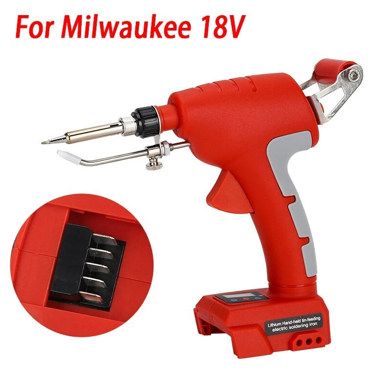 Soldering Iron Gun Welding Tool Digital Display for Milwaukee 18V Li-ion Battery, view 8