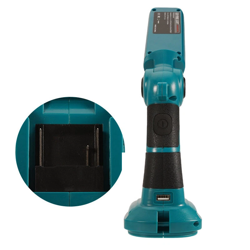 Flashlight Led Work Light For Milwaukee For Dewalt For Makita For Bosch Battery, view 14