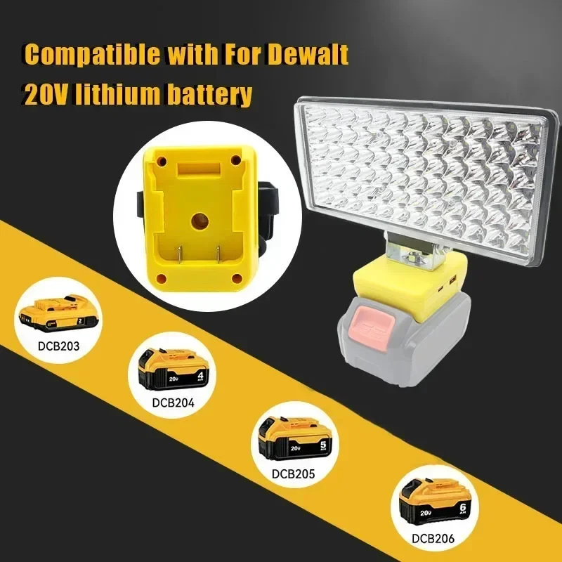72 Bead Car LED Work Light Flashlight Torch For Milwaukee 18V 20V Li-ion Battery, view 11
