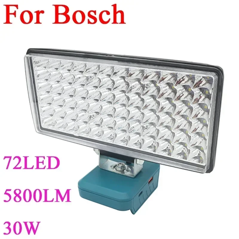 72 Bead Car LED Work Light Flashlight Torch For Milwaukee 18V 20V Li-ion Battery, view 16