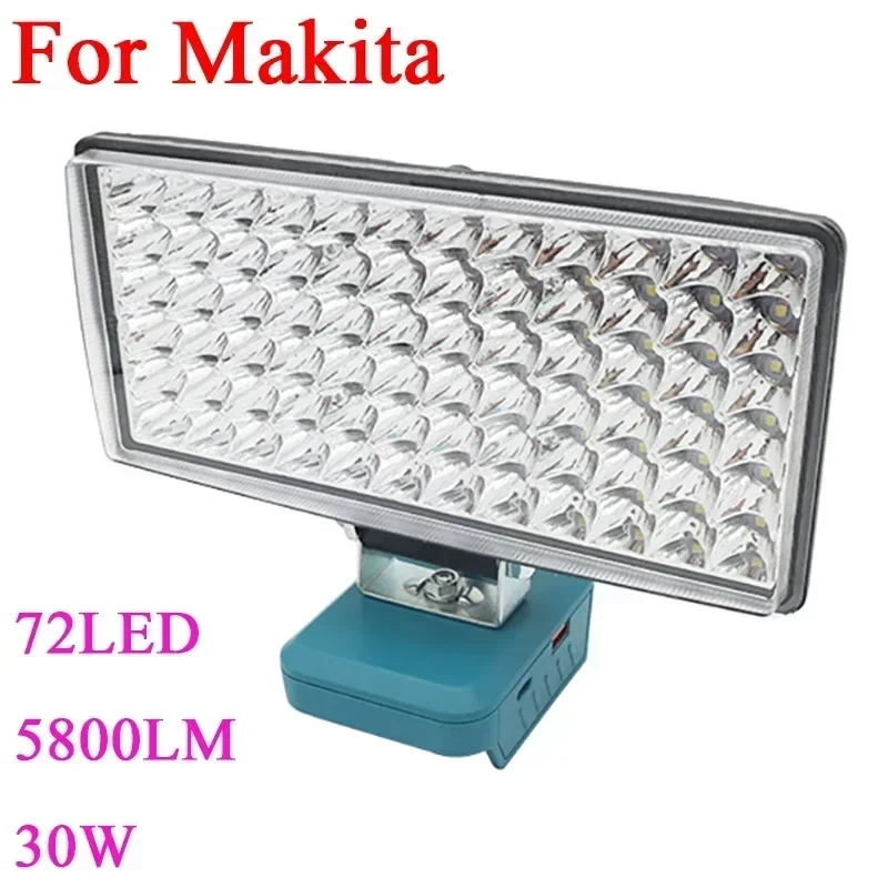72 Bead Car LED Work Light Flashlight Torch For Milwaukee 18V 20V Li-ion Battery, view 22
