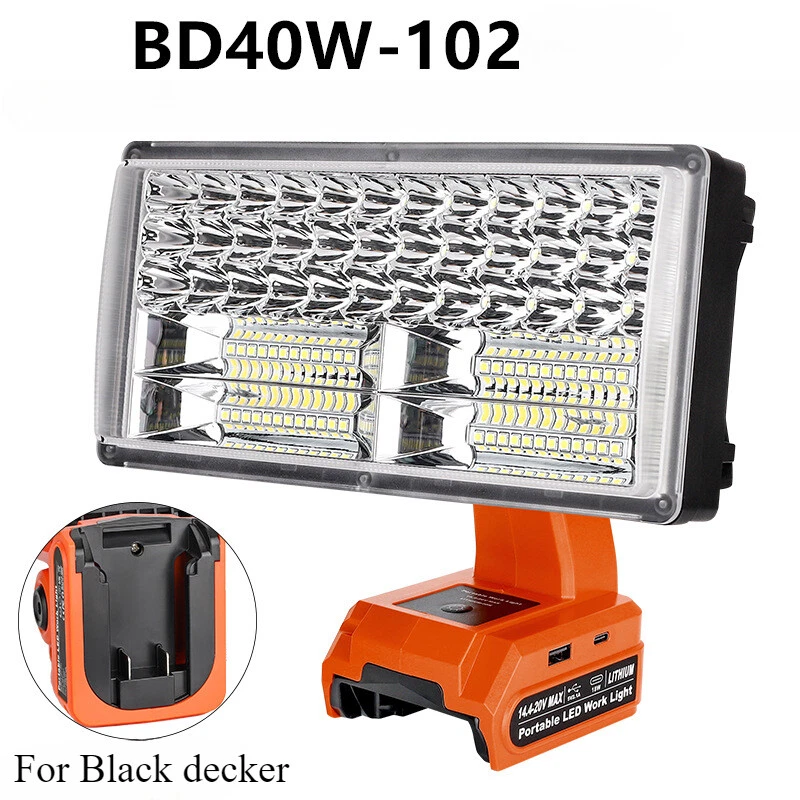 4200LM Cordless LED Work Light Flashlights Floodlight for Dewalt 18v 20V Battery, view 22