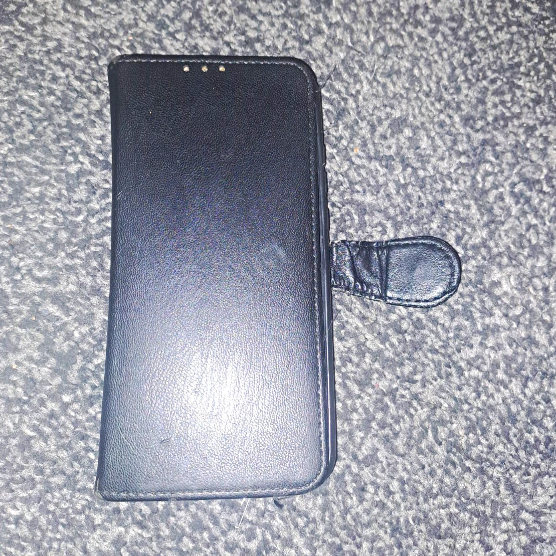 Black Folio Flip Wallet Phone Case Cover with Card Slots Card Pocket