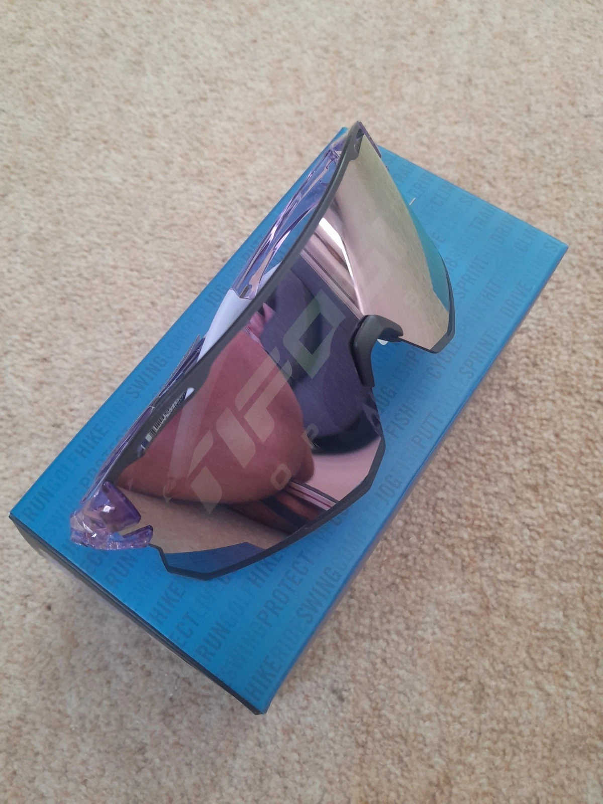 Tifosi Rail Tinted 2x Lenses Sunglasses Cycling Casual Running Outdoors Purple, view 2