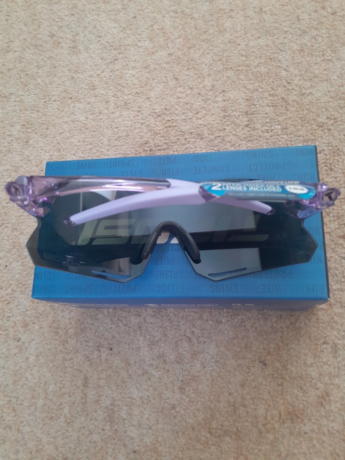 Tifosi Rail Tinted 2x Lenses Sunglasses Cycling Casual Running Outdoors Purple, view 3