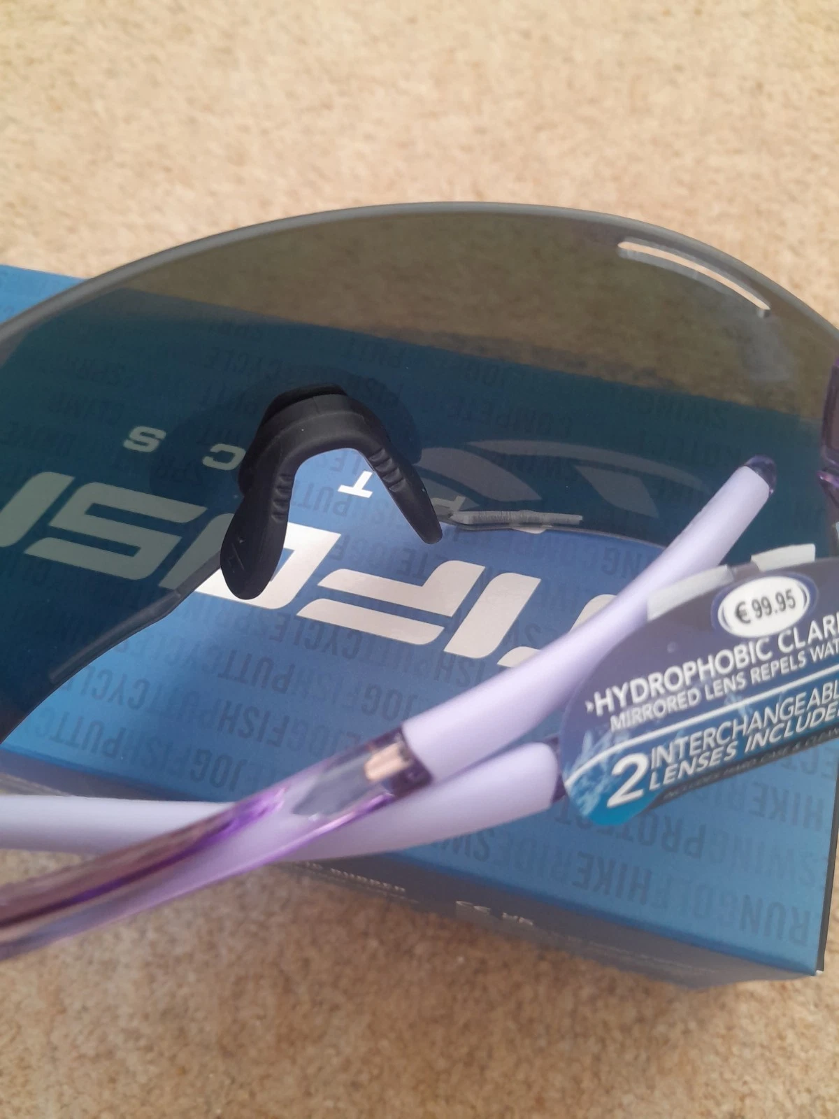Tifosi Rail Tinted 2x Lenses Sunglasses Cycling Casual Running Outdoors Purple, view 5