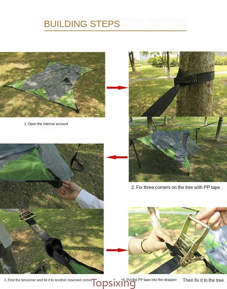 UFO Style Portable Outdoors Hanging Tent Suspended Design Tree House, view 12