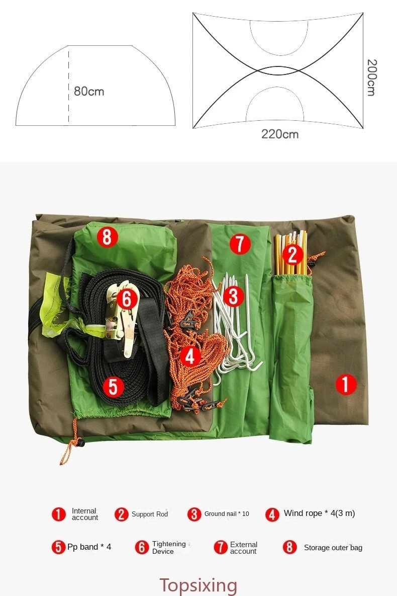UFO Style Portable Outdoors Hanging Tent Suspended Design Tree House, view 4