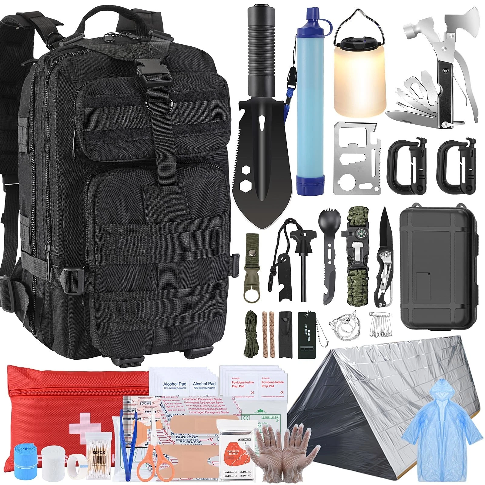 Hunting Hiking Camping Fishing Backpack Equipment Supplies Outdoors Survival Kit