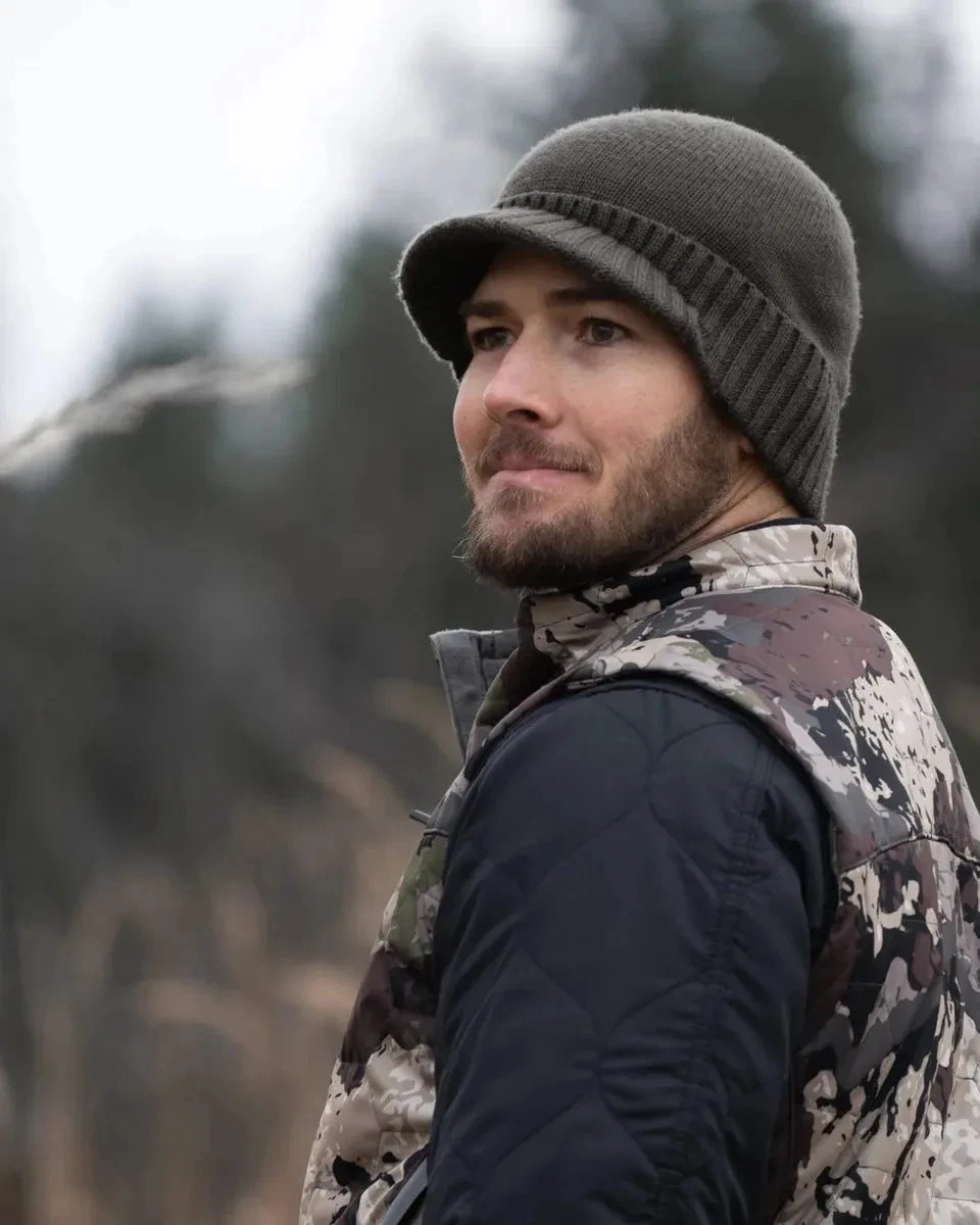 Pnuma Outdoors Merino Wool Visor Beanie, Pine Creek, OSFM (ME-VB-PC), view 7