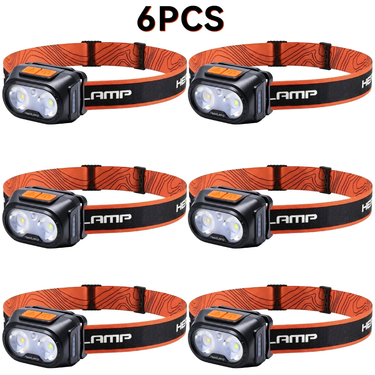 Headlamp Rechargeable Super Bright LED Head Light Forehead Flashlight Fr Outdoor, view 15