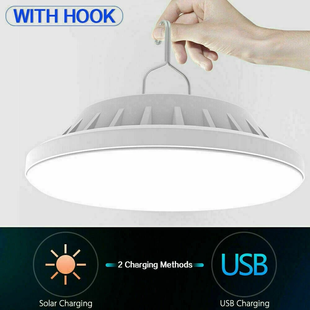 Rechargeable 60 LED Outdoor Camping Tent Light USB & Solar Lantern Hiking Lamp, view 5